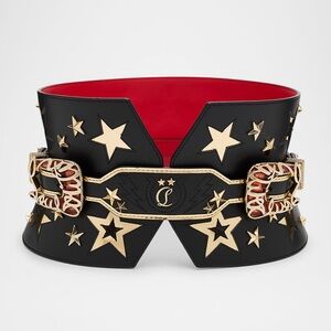Christian Louboutin Black Giddy Corset ( Size Large)